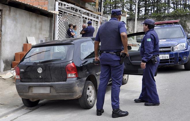 Guardas em ação nas ruas de Jundiaí